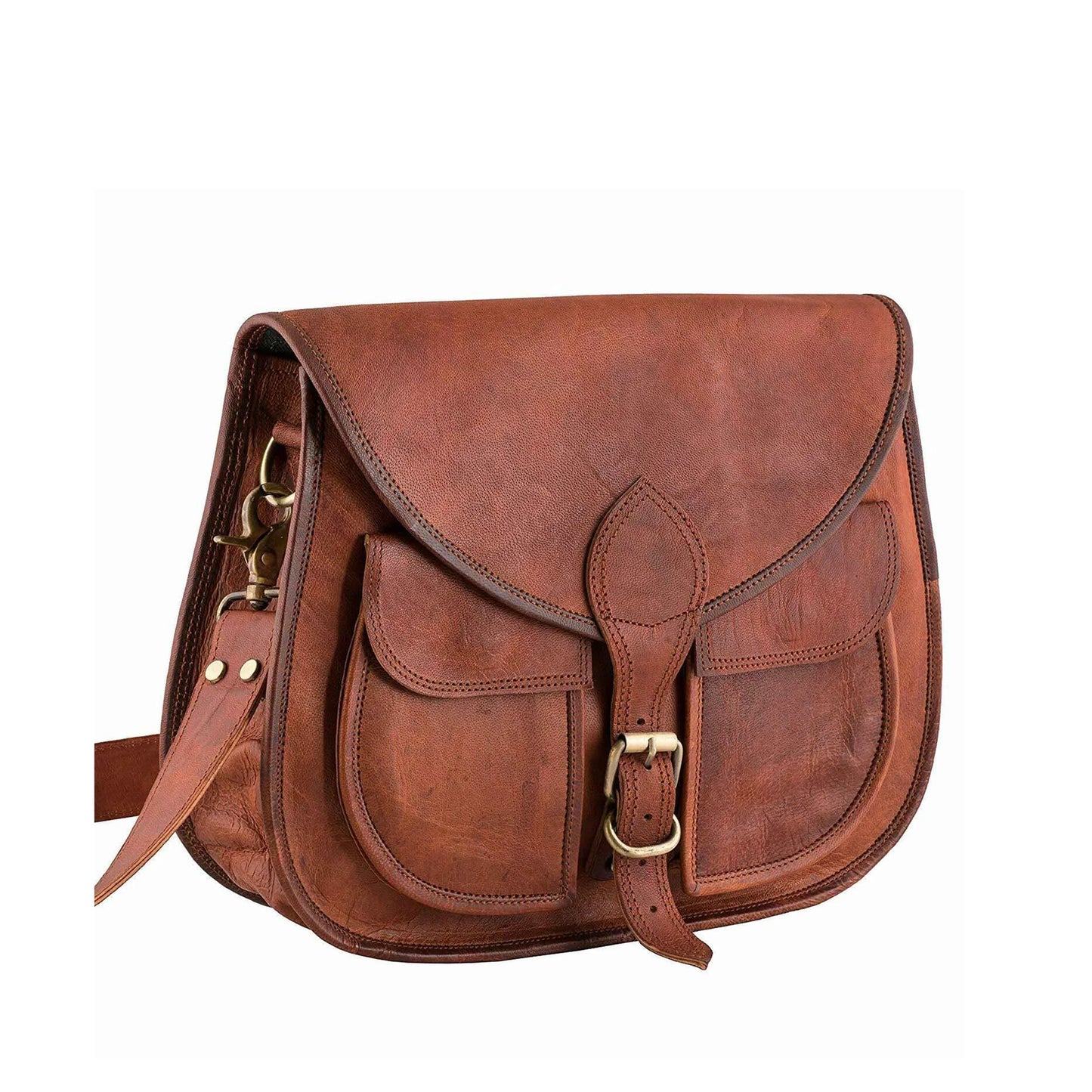 TanneryLuxe Nomad's Flap Crossbody Bag